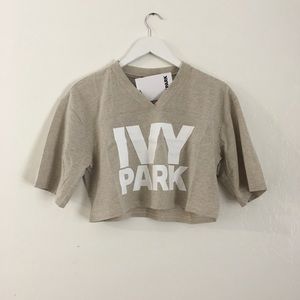 NWT IVY PARK Crop Tee